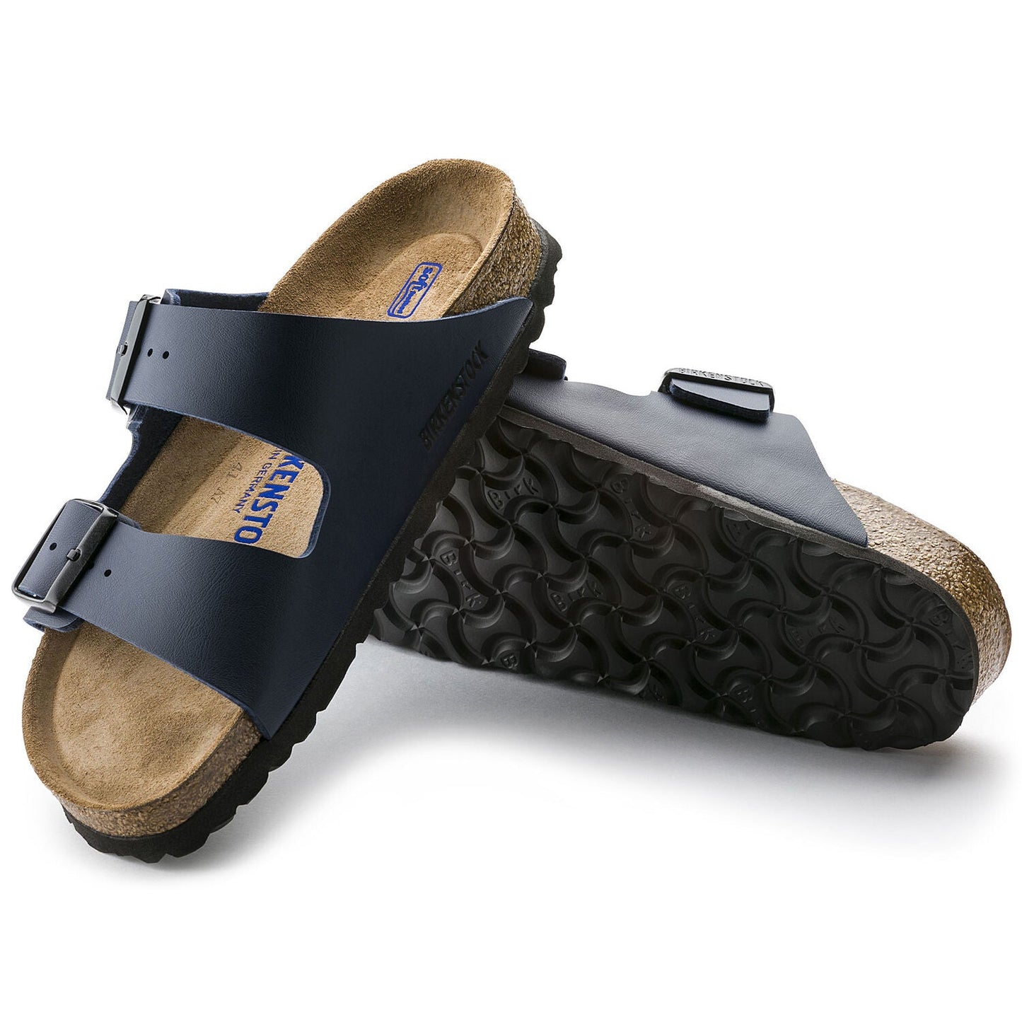 Arizona | Soft Footbed | Birko-Flor | Blue - Sandals - Birkenstock