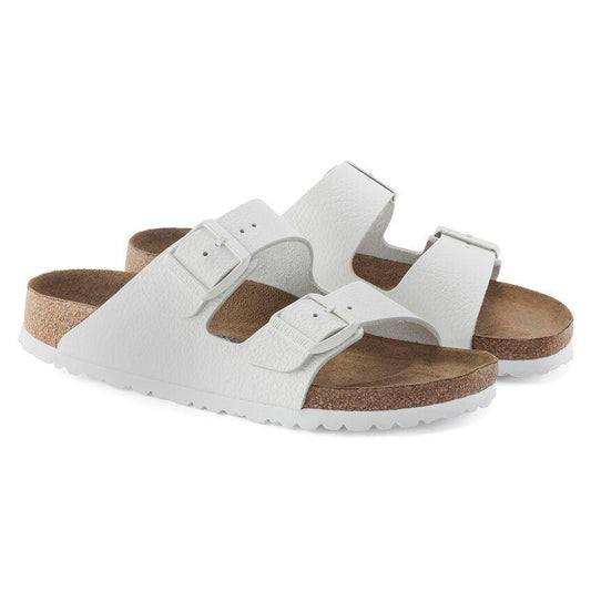 Arizona | Soft Footbed | Leather | White - Sandals - Birkenstock