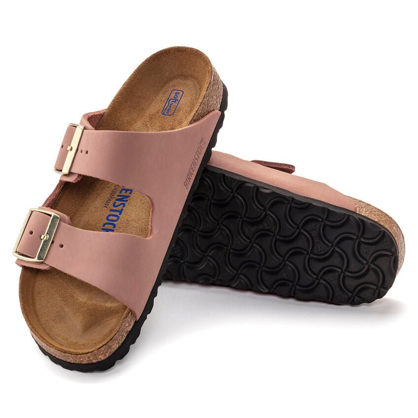 Arizona | Soft Footbed | Nubuck | Old Rose - Sandals - Birkenstock