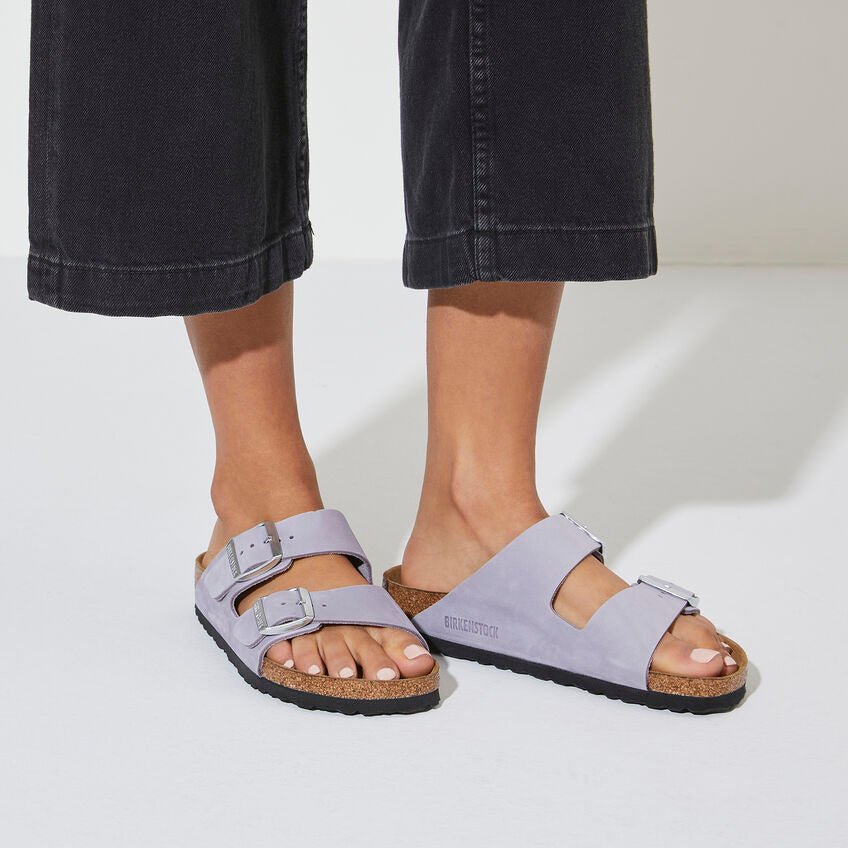 Birkenstock arizona silver soft on sale footbed