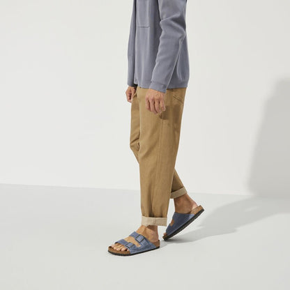 Arizona | Soft Footbed | Oiled Leather | Dusty Blue - Sandals - Birkenstock
