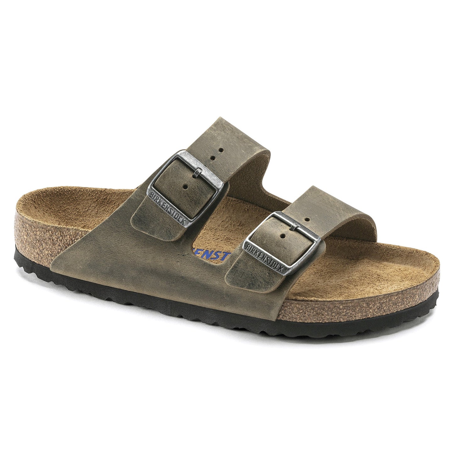Arizona | Soft Footbed | Oiled Leather | Khaki - Sandals - Birkenstock