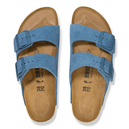 Arizona | Soft Footbed | Suede | Elemental Blue - Sandals - Birkenstock