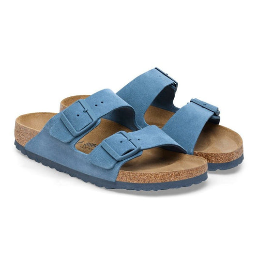 Arizona | Soft Footbed | Suede | Elemental Blue - Sandals - Birkenstock