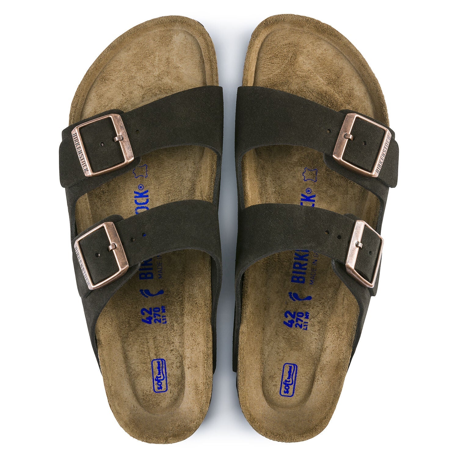 Arizona | Soft Footbed | Suede | Mocha - Sandals - Birkenstock