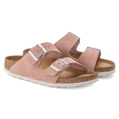 Arizona | Soft Footbed | Suede | Pink Clay - Sandals - Birkenstock