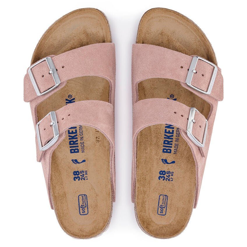 Arizona | Soft Footbed | Suede | Pink Clay - Sandals - Birkenstock