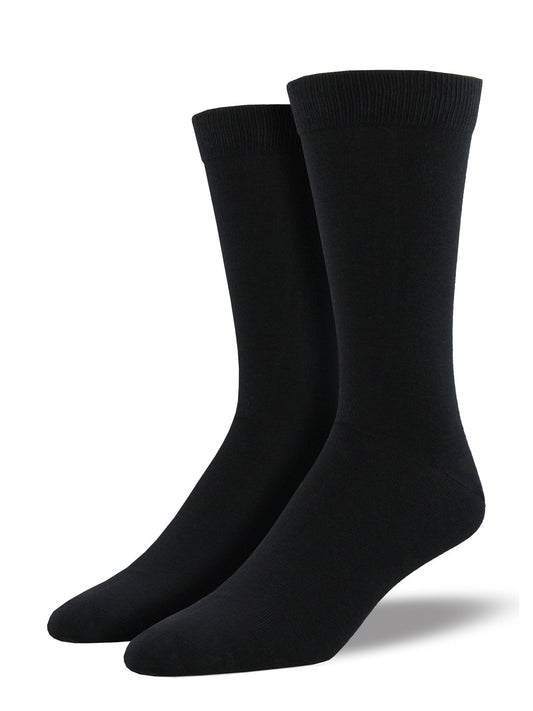 Bamboo Solid | Men | Black - Socks - Socksmith