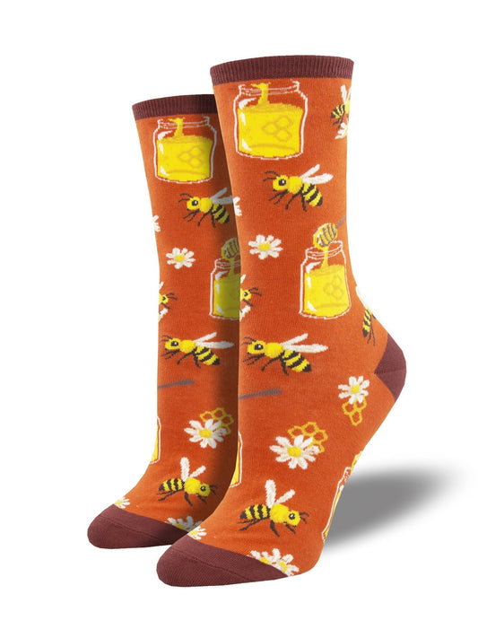 Bee My Honey | Burnt Orange - Socks - Socksmith