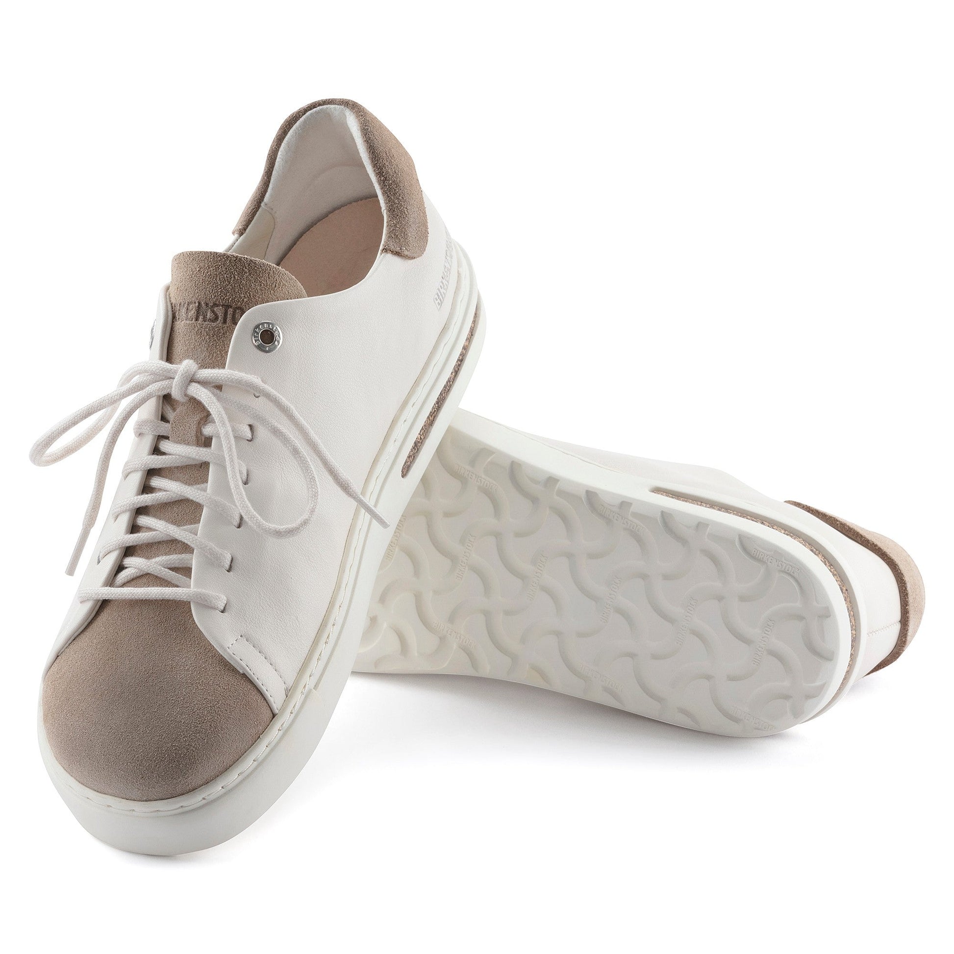 Bend Low | Leather/Nubuck | Eggshell/Gray Taupe - shoe - Birkenstock