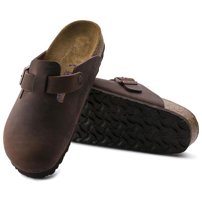 Boston | Soft Footbed | Oiled Leather | Habana Brown - Clog - Birkenstock