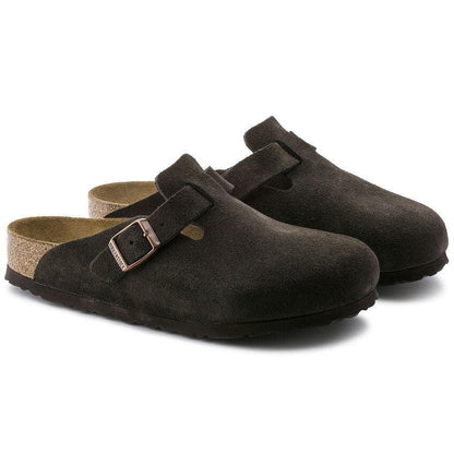 Boston Soft Footbed Suede Mocha – Birkenstock Midtown