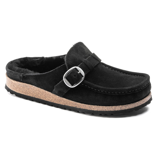 Buckley Shearling | Suede | Black - Clog - Birkenstock