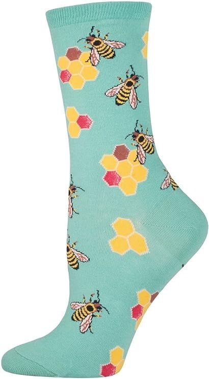 Busy Bees | Sea Foam - Socks - Socksmith
