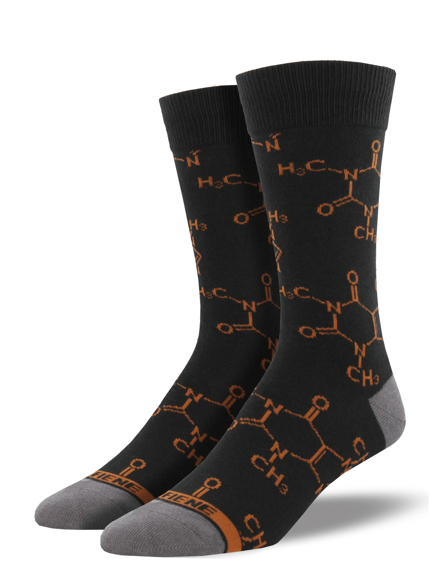 Caffeine "the Molecule" | Black - Socks - Socksmith