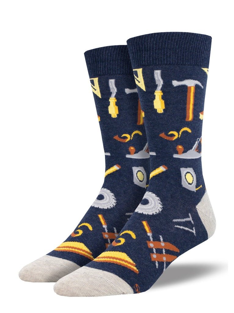 Can You Fix It? | Men | Navy Heather - Socks - Socksmith