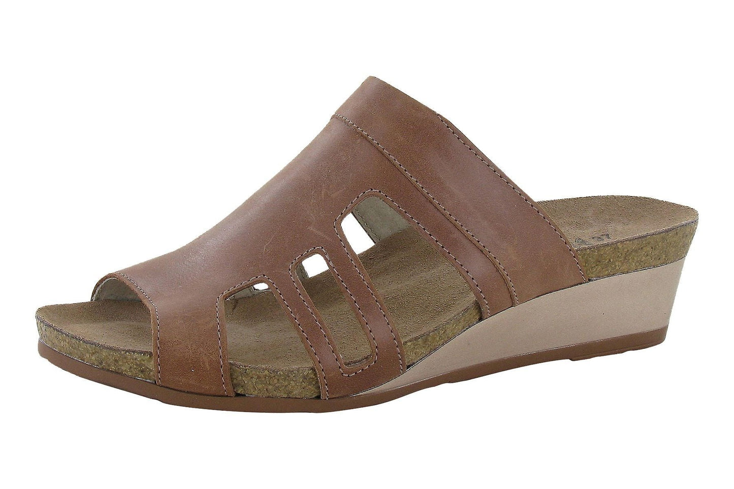 Carriage | Leather | Mocha Rose - Sandals - Naot