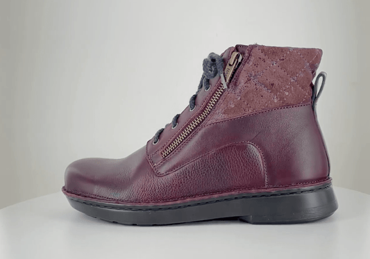 Castera | Leather/Nubuck | Soft Bordeaux/Violet/Eggplant - Boot - Naot