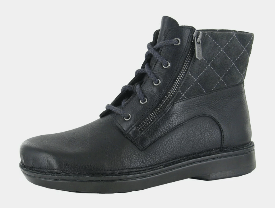 Castera | Leather/Suede | Soft Black/Oily Midnight/Foggy Gray - Boot - Naot
