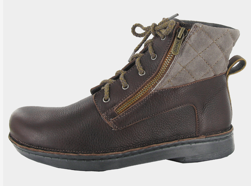 Castera | Leather/Suede | Soft Brown/Saddle Brown/Taupe Gray - Boot - Naot