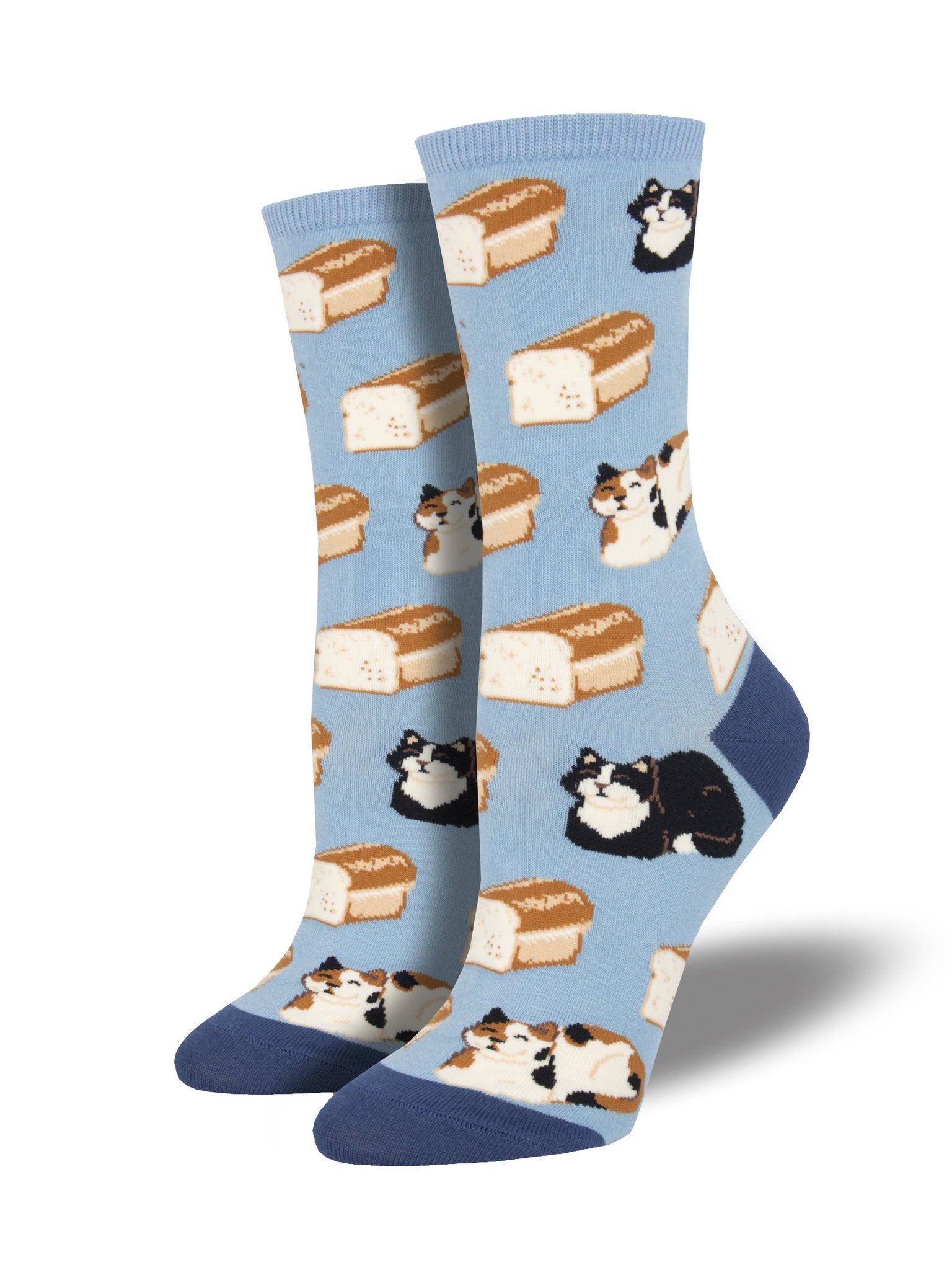 Cat Loaf | Women | Blue - Socks - Socksmith