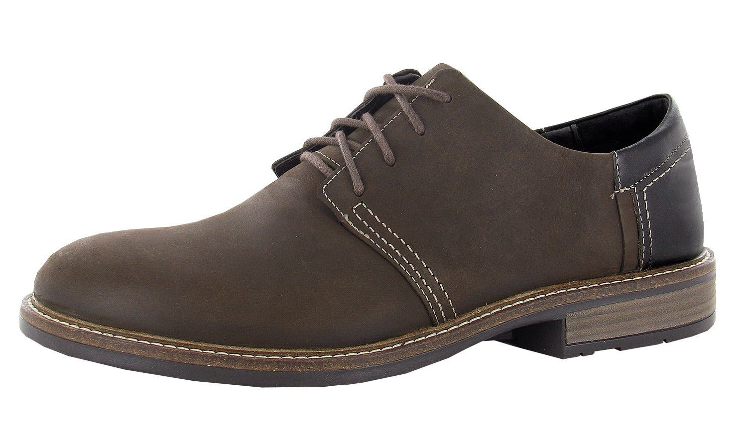 Chief | Oily Brown Nubuck/French Roast Leather - Shoe - Naot