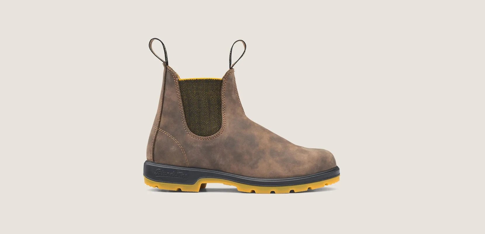 Classic 550 Chelsea Boot | Leather | Rustic Brown/ Mustard #1944 - Boot - Blundstone