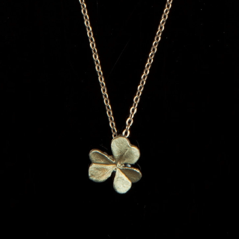 Clover | 16" Petite Pendant Necklace | Bronze - Necklace - Michael Michaud