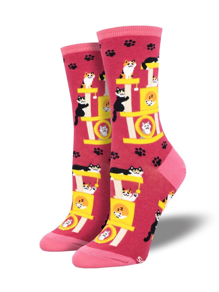 Cool Cats Club | Pink - Socks - Socksmith