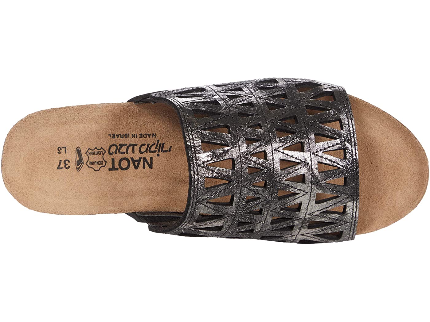 Crown | Leather | Metallic Onyx - Sandals - Naot