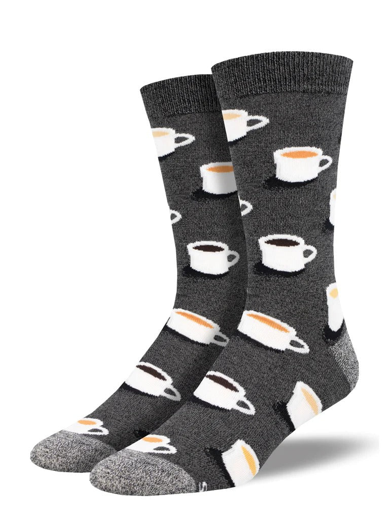 Cup Of Joe | Bamboo | Men | Charcoal Heather - Socks - Socksmith