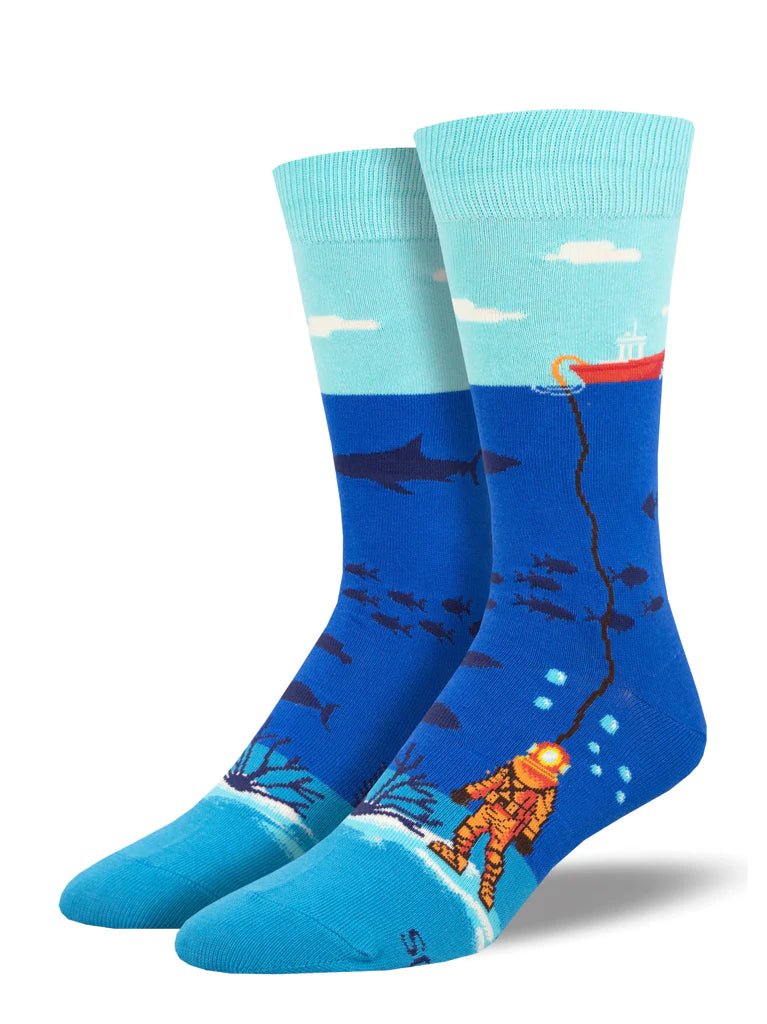 Deep Sea Diver | Men | Blue - Socks - Socksmith