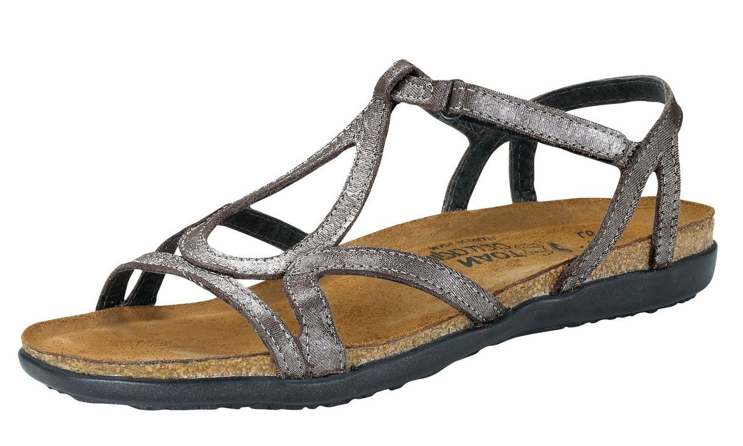 Dorith | Leather | Silver Threads - Sandals - Naot