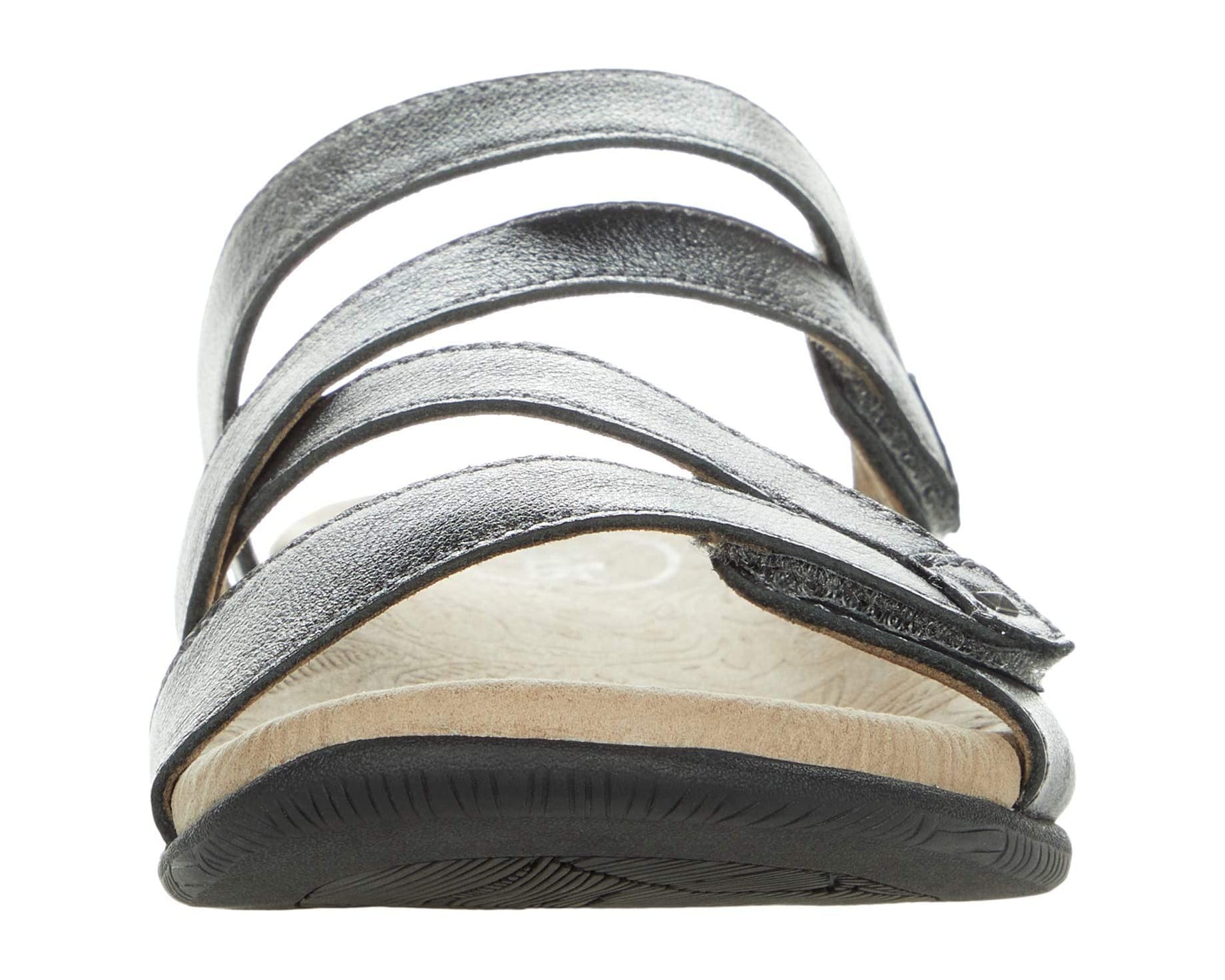 Double U | Leather | Pewter - Sandals - Taos