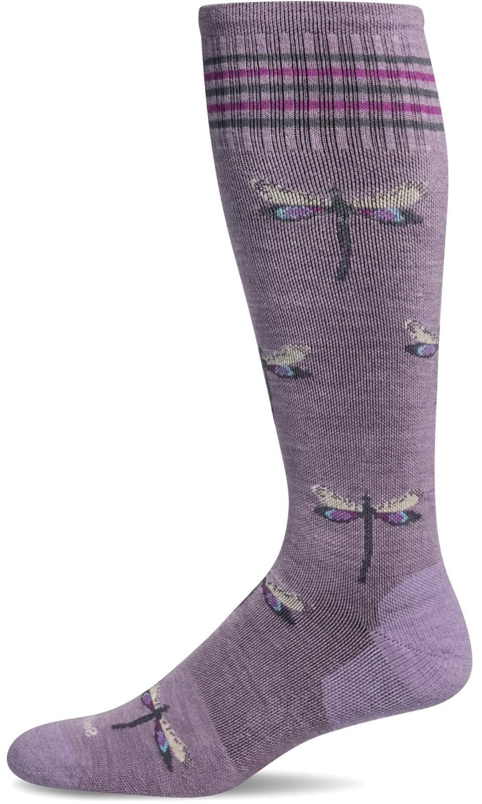 Dragonfly | Compression | Women | Lavender - Socks - Sockwell