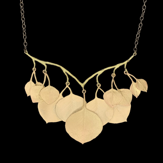 Eucalyptus Branch | 18" Necklace | Bronze - Necklace - Michael Michaud