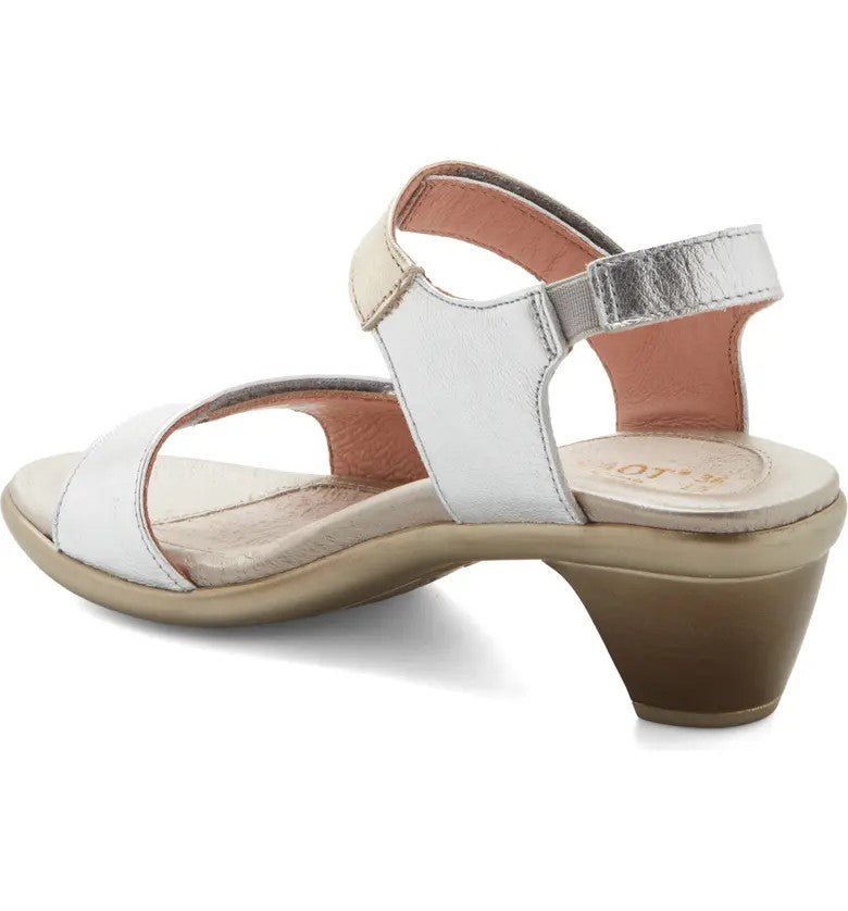 Extant | Leather | Soft Silver/Radiant Gold - Sandals - Naot