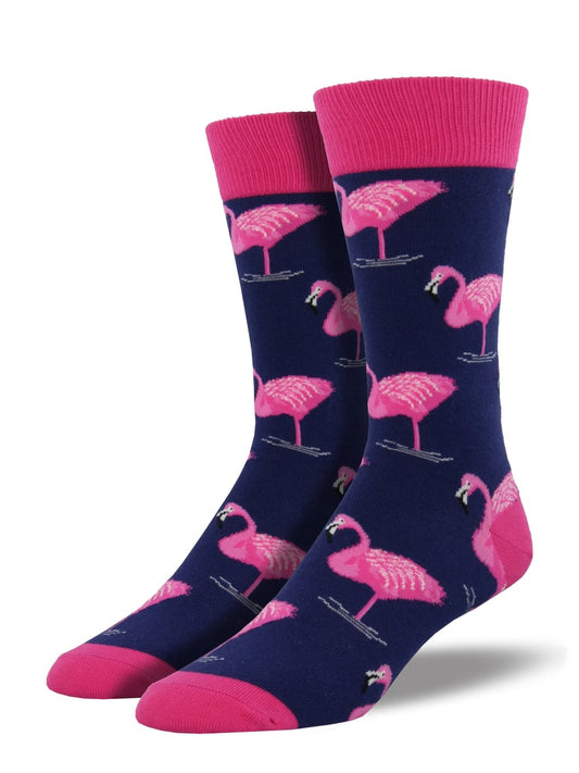 Flamingo | Men | Navy - Socks - Socksmith