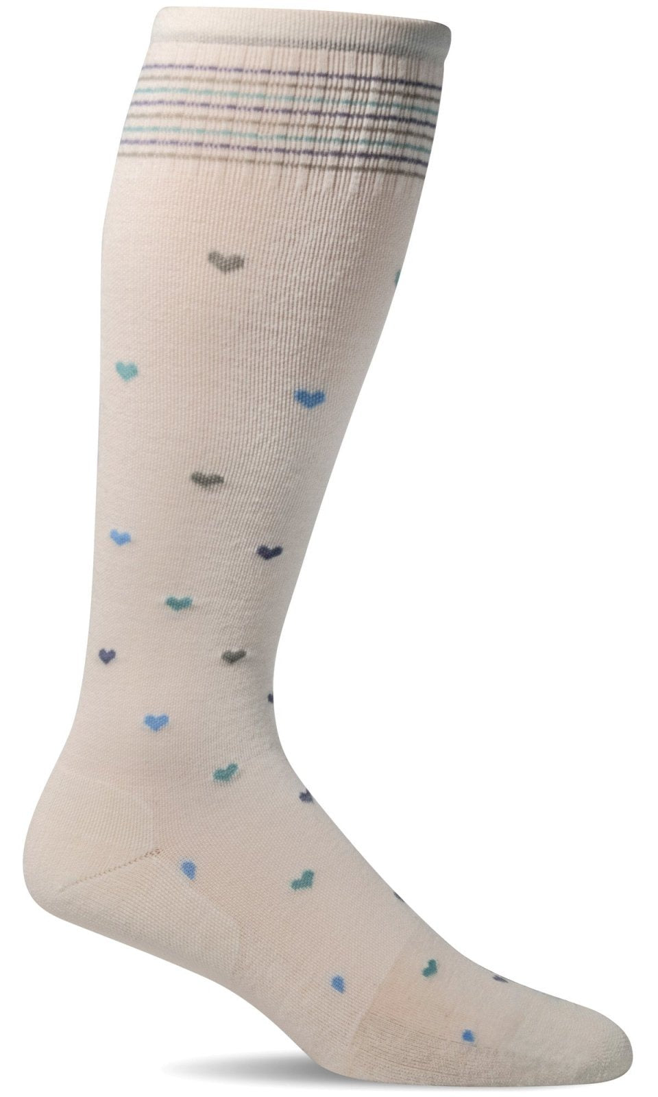 Full Heart | Wide Calf | Compression | Women | Natural - Socks - Sockwell