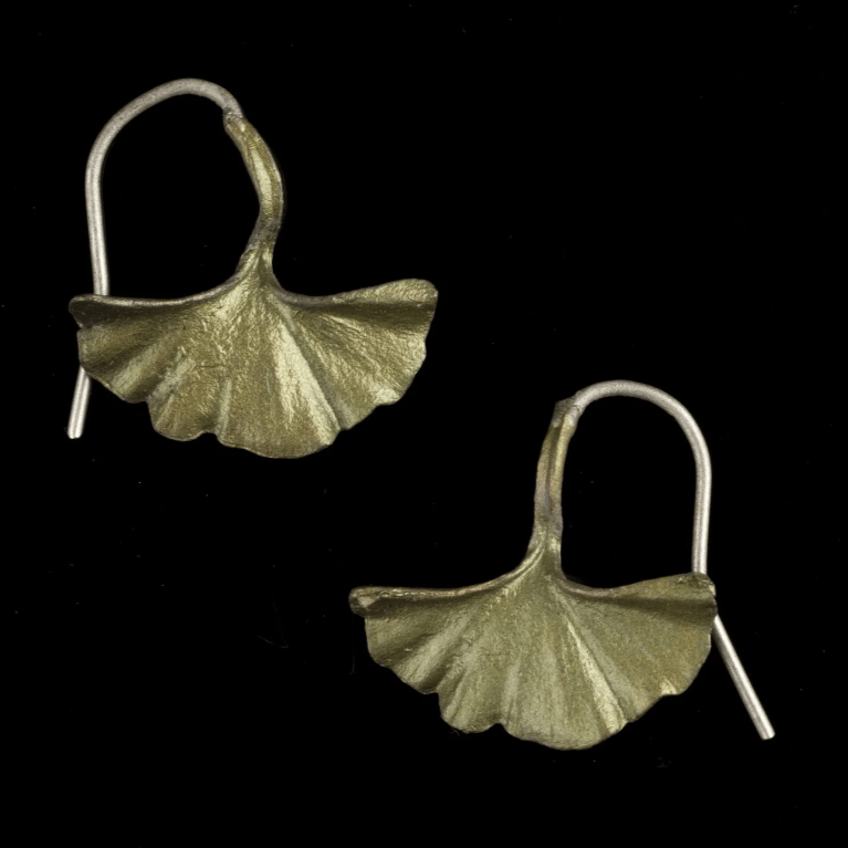 Gingko | Wire Earring | Bronze - Earring - Michael Michaud