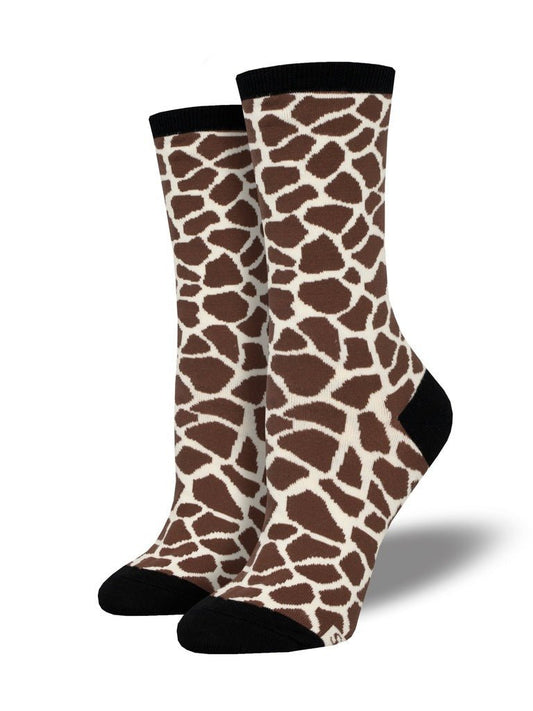 Giraffe Print | Brown - Socks - Socksmith