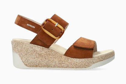 Giulia | Nubuck | Hazelnut - Sandals - Mephisto