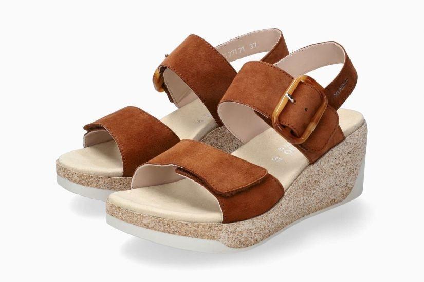 Giulia | Nubuck | Hazelnut - Sandals - Mephisto