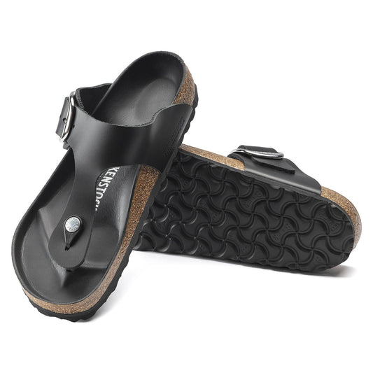 Gizeh | Big Buckle | Leather | Black - Sandals - Birkenstock