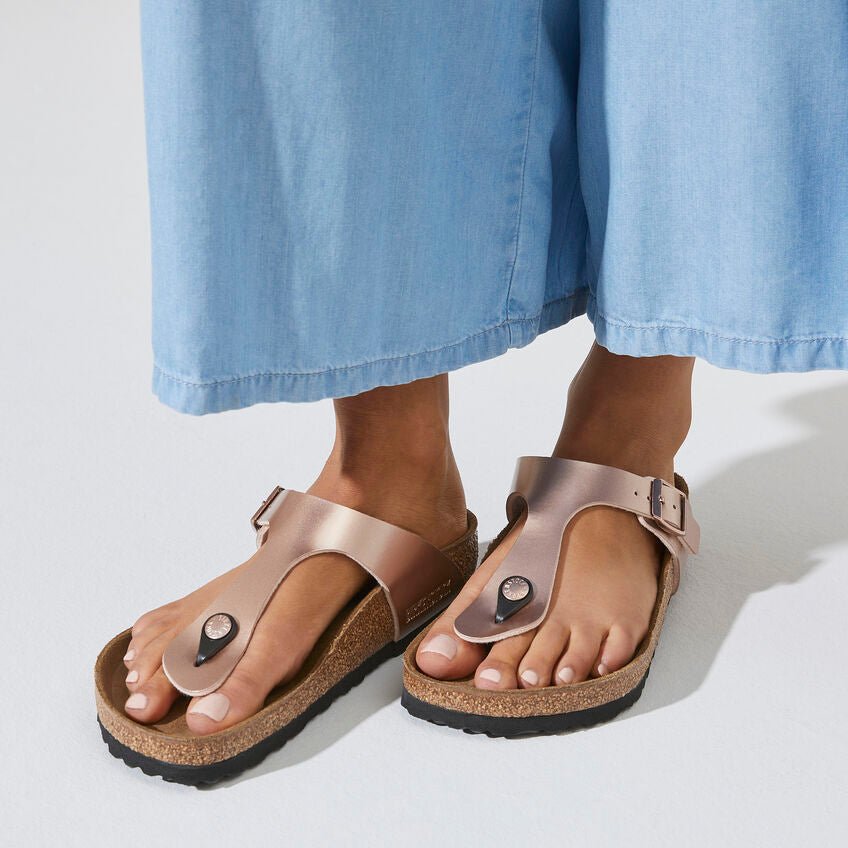 Copper birkenstock store sandals