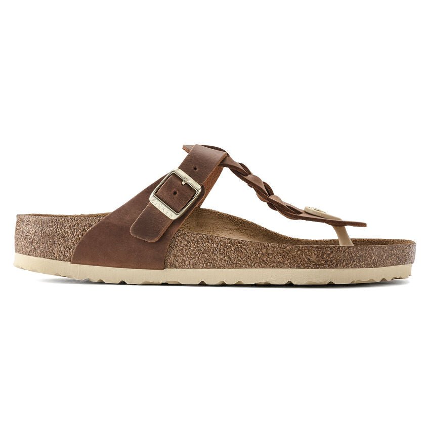 Gizeh Braided | Oiled Leather | Cognac - Sandals - Birkenstock