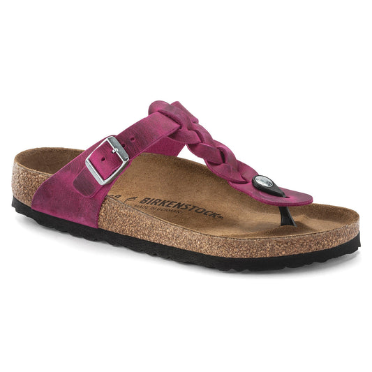 Gizeh Braided | Oiled Leather | Festival Fuchsia - Sandals - Birkenstock