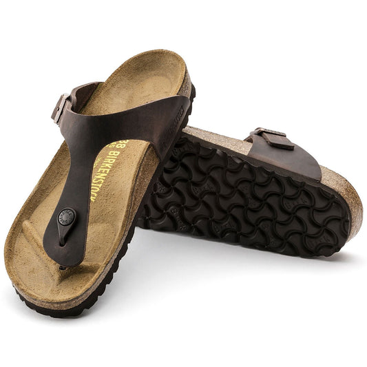 Gizeh | Oiled Leather | Habana Brown - Sandals - Birkenstock
