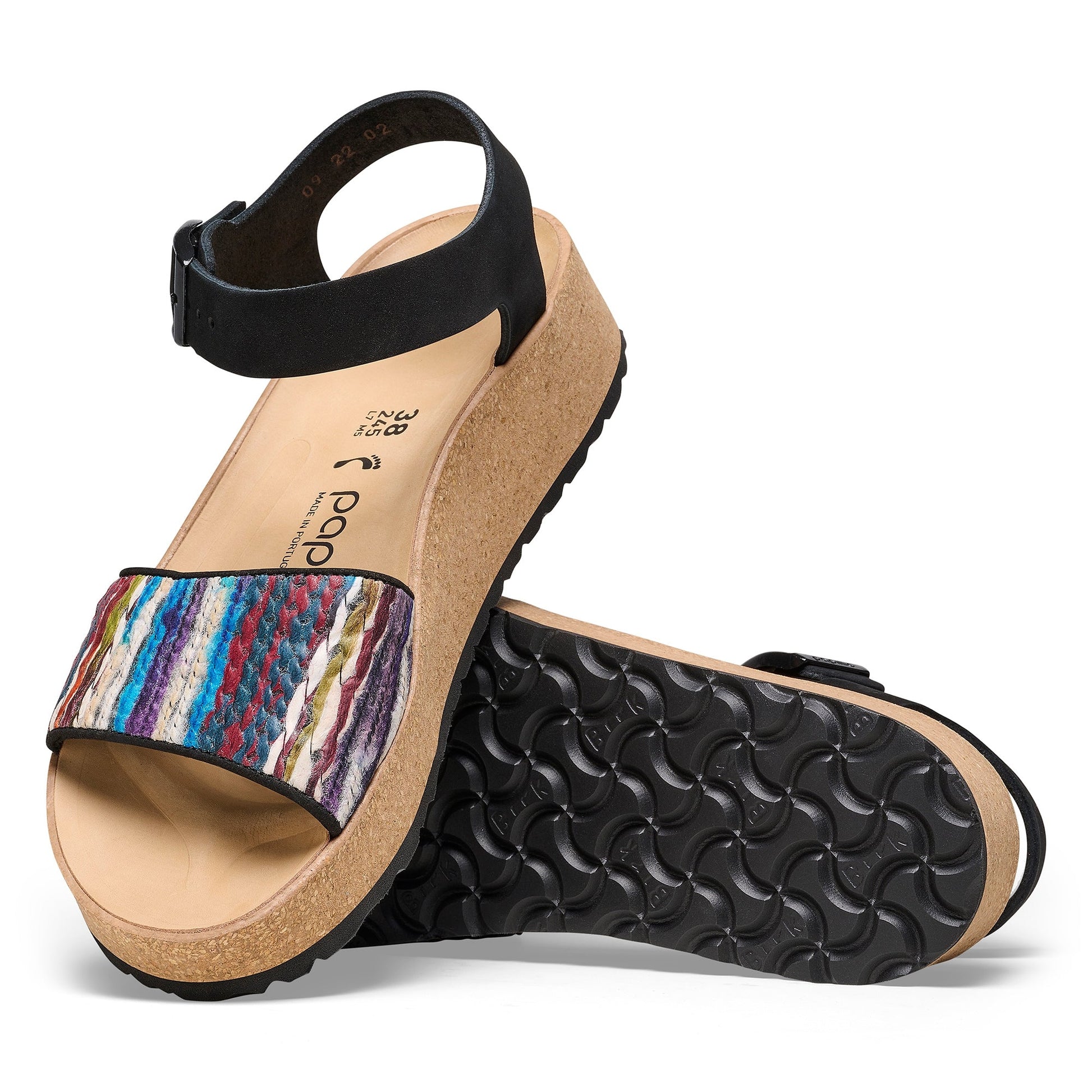 Glenda | Multi Turquoise | Wool - Sandals - Birkenstock