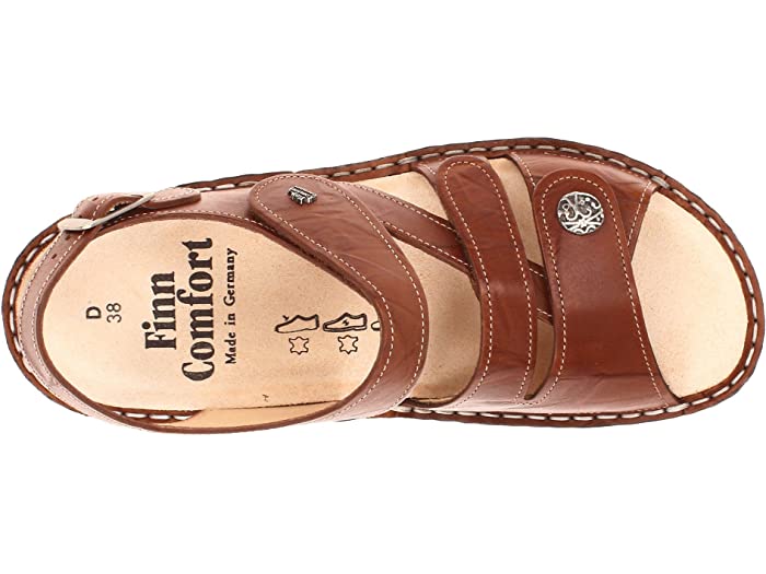 Gomera Soft Classic | Women | Cognac Plisseelight - Sandals - Finn Comfort